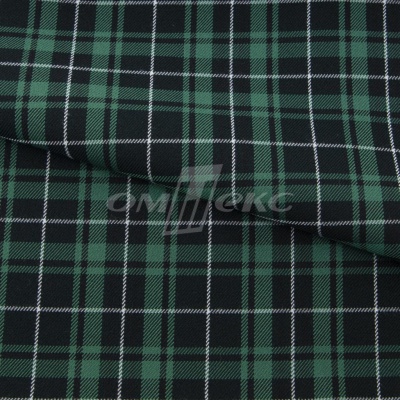 Ткань костюмная Клетка 25577, т.зеленый/зеленый./ч/бел, 230 г/м2, шир.150 см - купить в Южно-Сахалинске. Цена 539.74 руб.