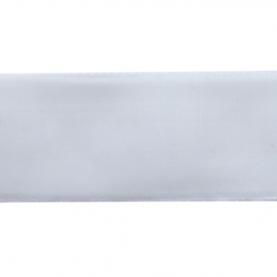 Лента бархатная нейлон, шир.25 мм, (упак. 45,7м), цв.01-белый - купить в Южно-Сахалинске. Цена: 981.09 руб.