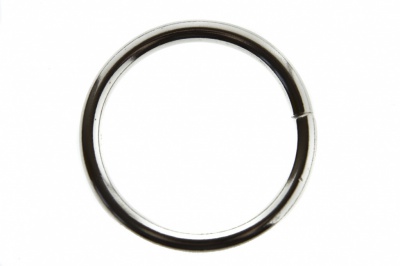 Кольцо металлическое d-38 мм, цв.-никель - купить в Южно-Сахалинске. Цена: 4.89 руб.