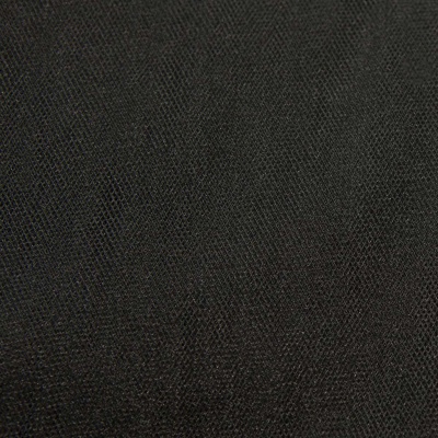 Фатин блестящий 16-167, 12 гр/м2, шир.300см, цвет чёрный - купить в Южно-Сахалинске. Цена 109.72 руб.