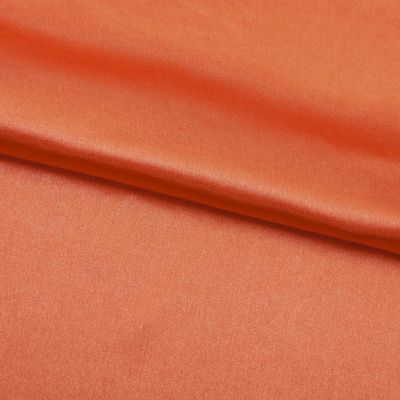 Поли креп-сатин 18-1445, 120 гр/м2, шир.150см, цвет оранжевый - купить в Южно-Сахалинске. Цена 155.57 руб.