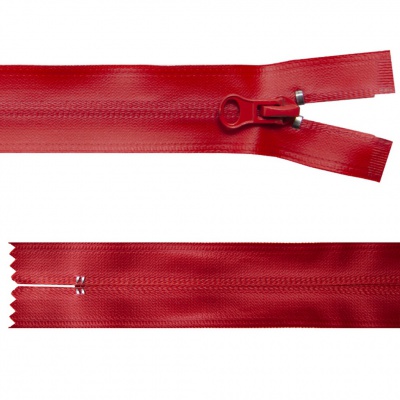 Молния водонепроницаемая PVC Т-7, 20 см, неразъемная, цвет (820)-красный - купить в Южно-Сахалинске. Цена: 21.56 руб.