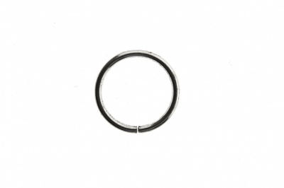 Кольцо металлическое d-15 мм, цв.-никель - купить в Южно-Сахалинске. Цена: 2.45 руб.