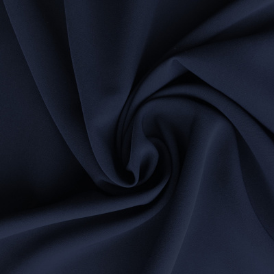 Костюмная ткань "Элис", 220 гр/м2, шир.150 см, цвет т.синий - купить в Южно-Сахалинске. Цена 308 руб.
