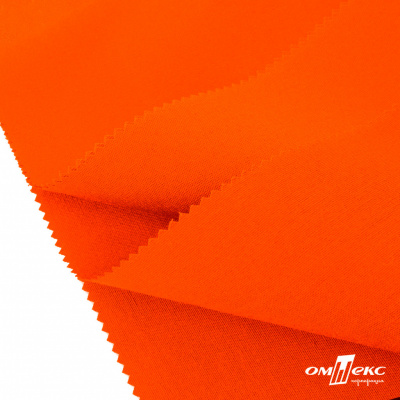 Ткань смесовая для спецодежды "Униформ" 17-1350, 200 гр/м2, шир.150 см, цвет люм.оранжевый - купить в Южно-Сахалинске. Цена 140.14 руб.