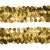 Тесьма с пайетками D16, шир. 30 мм/уп. 25+/-1 м, цвет золото - купить в Южно-Сахалинске. Цена: 1 087.39 руб.