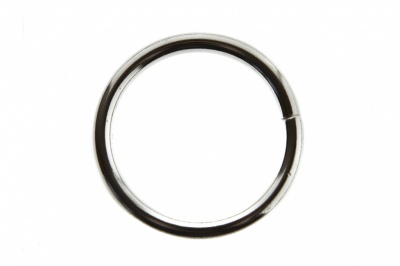 Кольцо металлическое d-3 х 32 мм, цв.-никель - купить в Южно-Сахалинске. Цена: 3.92 руб.