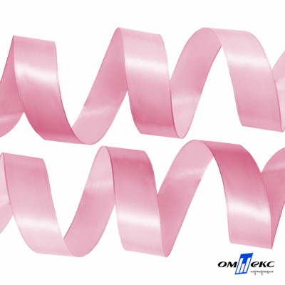 050-нежно-розовый Лента атласная упаковочная (В) 85+/-5гр/м2, шир.25 мм (1/2), 25+/-1 м - купить в Южно-Сахалинске. Цена: 53.96 руб.