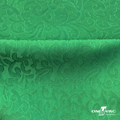 Ткань жаккард королевский, 100% полиэстр 180 г/м 2, шир.150 см, цв-зеленый - купить в Южно-Сахалинске. Цена 293.39 руб.
