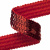 Тесьма с пайетками 3, шир. 20 мм/уп. 25+/-1 м, цвет красный - купить в Южно-Сахалинске. Цена: 778.19 руб.