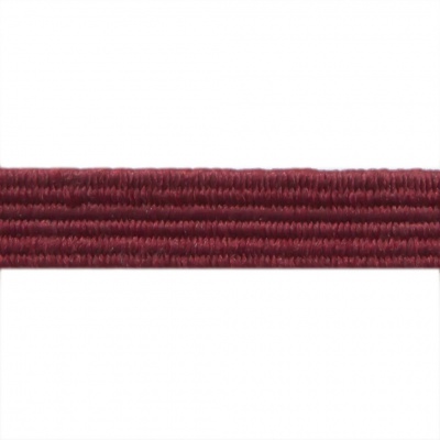 Резиновые нити с текстильным покрытием, шир. 6 мм ( упак.30 м/уп), цв.- 88-бордо - купить в Южно-Сахалинске. Цена: 155.22 руб.