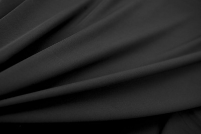 Костюмная ткань с вискозой "Флоренция", 195 гр/м2, шир.150см, цвет чёрный - купить в Южно-Сахалинске. Цена 502.24 руб.