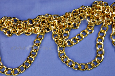 Цепь металл декоративная №11 (17*13) золото (10+/-1 м)  - купить в Южно-Сахалинске. Цена: 1 341.87 руб.