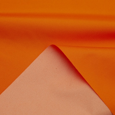 Поли понж (Дюспо) 17-1350, PU/WR, 65 гр/м2, шир.150см, цвет оранжевый - купить в Южно-Сахалинске. Цена 82.93 руб.