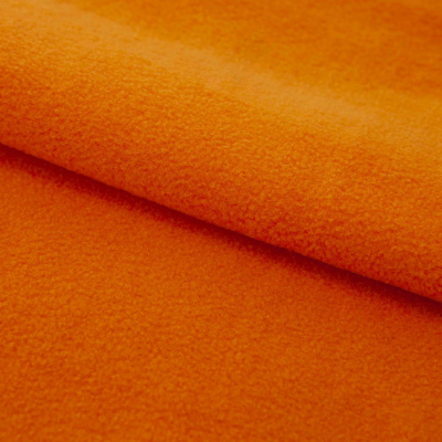 Флис DTY 16-1358, 250 г/м2, шир. 150 см, цвет оранжевый - купить в Южно-Сахалинске. Цена 640.46 руб.