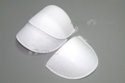 Плечевые накладки ОВ-10, обшитые, цвет белый - купить в Южно-Сахалинске. Цена: 16.83 руб.