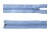 Спиральная молния Т5 351, 75 см, автомат, цвет св.голубой - купить в Южно-Сахалинске. Цена: 16.28 руб.