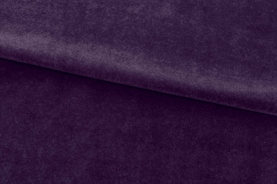 Бархат стрейч, 240 гр/м2, шир.160см, (2,4 м/кг), цвет 27/фиолет - купить в Южно-Сахалинске. Цена 886.02 руб.