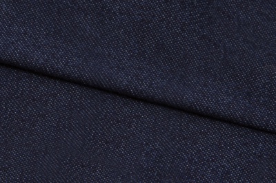 Ткань джинсовая №96, 160 гр/м2, шир.148см, цвет т.синий - купить в Южно-Сахалинске. Цена 350.42 руб.