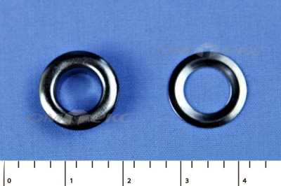 Люверсы металлические, блочка/кольцо, №5 (8 мм) упак.1000 шт- цв.никель - купить в Южно-Сахалинске. Цена: 392 руб.
