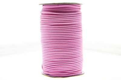 0370-1301-Шнур эластичный 3 мм, (уп.100+/-1м), цв.141- розовый - купить в Южно-Сахалинске. Цена: 459.62 руб.