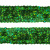 Тесьма с пайетками D4, шир. 20 мм/уп. 25+/-1 м, цвет зелёный - купить в Южно-Сахалинске. Цена: 778.19 руб.