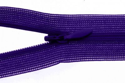 Молния потайная Т3 866, 50 см, капрон, цвет фиолетовый - купить в Южно-Сахалинске. Цена: 8.62 руб.