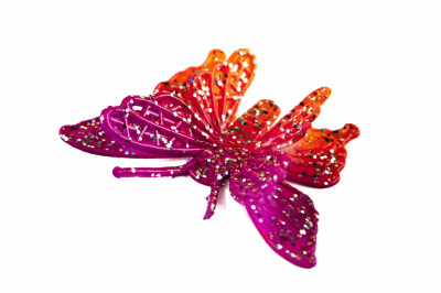 Бабочка декоративная пластиковая #10 - купить в Южно-Сахалинске. Цена: 7.09 руб.