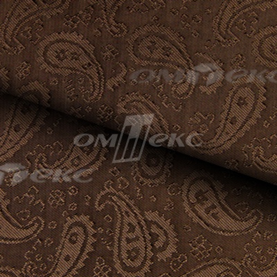Ткань подкладочная жаккард Р14098, 19-1217/коричневый, 85 г/м2, шир. 150 см, 230T - купить в Южно-Сахалинске. Цена 166.45 руб.
