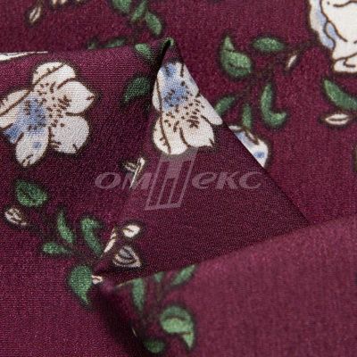 Плательная ткань "Фламенко" 3.3, 80 гр/м2, шир.150 см, принт растительный - купить в Южно-Сахалинске. Цена 317.46 руб.