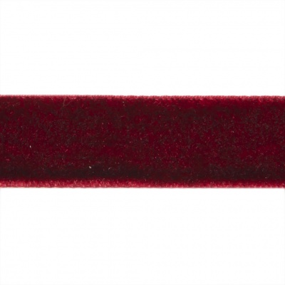 Лента бархатная нейлон, шир.12 мм, (упак. 45,7м), цв.240-бордо - купить в Южно-Сахалинске. Цена: 392 руб.