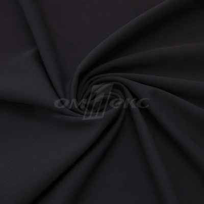 Ткань костюмная "Меган", 78%P 18%R 4%S, 205 г/м2 ш.150 см, цв-черный (Black) - купить в Южно-Сахалинске. Цена 392.32 руб.