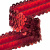 Тесьма с пайетками 3, шир. 30 мм/уп. 25+/-1 м, цвет красный - купить в Южно-Сахалинске. Цена: 1 087.39 руб.