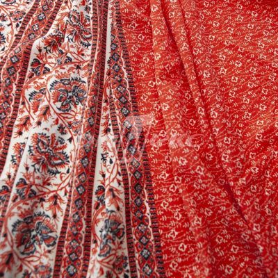 Плательная ткань "Фламенко" 24.1, 80 гр/м2, шир.150 см, принт этнический - купить в Южно-Сахалинске. Цена 241.49 руб.