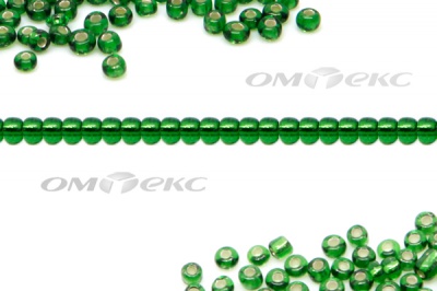 Бисер (SL) 11/0 ( упак.100 гр) цв.27В - зелёный - купить в Южно-Сахалинске. Цена: 53.34 руб.