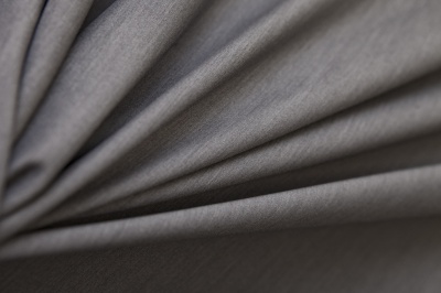 Костюмная ткань с вискозой "Флоренция", 195 гр/м2, шир.150см, цвет св.серый - купить в Южно-Сахалинске. Цена 491.97 руб.