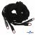 Шнурки #106-01, плоские 130 см, декор.наконечник, цв.чёрный - купить в Южно-Сахалинске. Цена: 43.98 руб.