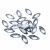 Стразы пришивные акриловые арт.#45/16 - "Кристал", 10х23 мм - купить в Южно-Сахалинске. Цена: 1 руб.