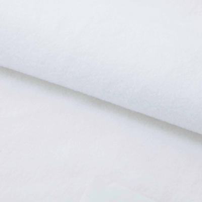 Флис DTY 240 г/м2, White/белый, 150 см (2,77м/кг) - купить в Южно-Сахалинске. Цена 640.46 руб.