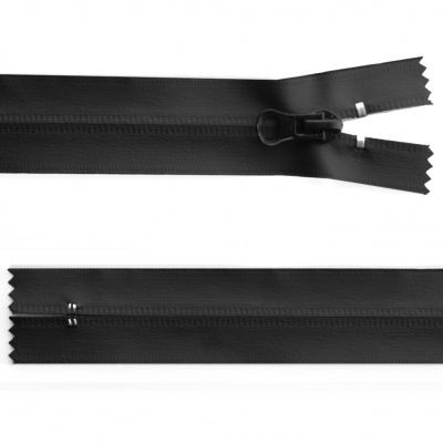 Молния водонепроницаемая PVC Т-7, 20 см, неразъемная, цвет чёрный - купить в Южно-Сахалинске. Цена: 21.56 руб.