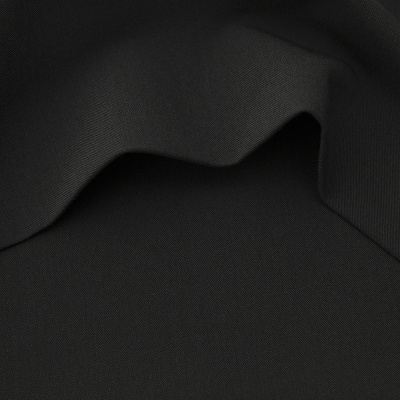 Костюмная ткань с вискозой "Меган", 210 гр/м2, шир.150см, цвет чёрный - купить в Южно-Сахалинске. Цена 378.55 руб.