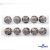 119-02 Кнопки пришивные декоративные металл 25 мм, цв.-никель - купить в Южно-Сахалинске. Цена: 30.23 руб.