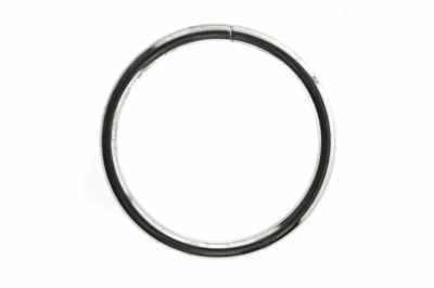 Кольцо металлическое №40 мм, цв.-никель - купить в Южно-Сахалинске. Цена: 4.45 руб.