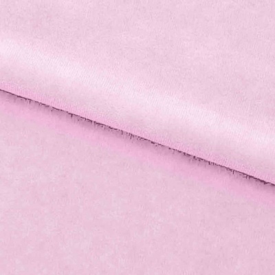 Велюр JS LIGHT 1, 220 гр/м2, шир.150 см, (3,3 м/кг), цвет бл.розовый - купить в Южно-Сахалинске. Цена 1 055.34 руб.