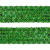 Тесьма с пайетками D4, шир. 35 мм/уп. 25+/-1 м, цвет зелёный - купить в Южно-Сахалинске. Цена: 1 308.30 руб.