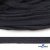 Шнур плетеный d-8 мм плоский, 70% хлопок 30% полиэстер, уп.85+/-1 м, цв.1010-т.синий - купить в Южно-Сахалинске. Цена: 735 руб.