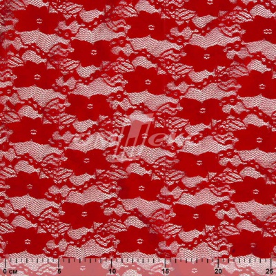 Кружевное полотно стрейч 15A61/RED, 100 гр/м2, шир.150см - купить в Южно-Сахалинске. Цена 1 597.08 руб.