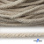 Шнур плетеный d-6 мм круглый, 70% хлопок 30% полиэстер, уп.90+/-1 м, цв.1077-лён - купить в Южно-Сахалинске. Цена: 588 руб.