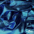Трикотажное полотно голограмма, шир.140 см, #602 -чёрный/бирюза - купить в Южно-Сахалинске. Цена 385.88 руб.