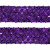 Тесьма с пайетками 12, шир. 35 мм/уп. 25+/-1 м, цвет фиолет - купить в Южно-Сахалинске. Цена: 1 308.30 руб.